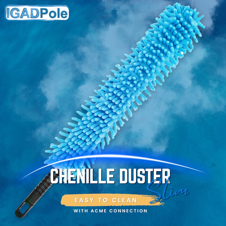 image 1 of IGAD Pole 6m (20ft) Dusting Set: Extension Pole, Squeegee and 3 Dusting Attachments