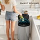image 3 of HOMCOM Automatic Kitchen Bin with Soft-Close Lid, 55L Sensor Wastebasket | Silver