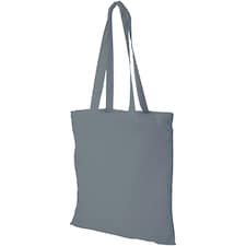 Bullet Madras Cotton Tote - Grey - 38 x 42cm Grey