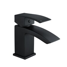 Balterley Contemporary Mono Basin Bathroom Mixer Tap with Push Button Waste
