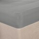 image 4 of OHS Soft Plain Fitted Bed 25cm Deep Elasticated Sheet, Double - Silver
