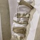 image 7 of OHS 2 Pack Stripe Frill Edge Soft Plush Cosy Cushion Covers Green | Sage
