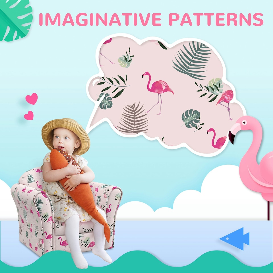 image 1 of AIYAPLAY Kids Armchair Toddler Sofa Chair Bedroom Playroom