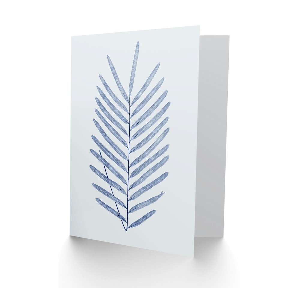 image 1 of Botanics Cobalt Fern Diversifolium Just To Say Blank Art Card