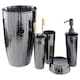 image 4 of Hammered Black Nickel Finish Toothbrush Holder