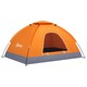 image 1 of Outsunny Camping Tent for 2 Person Dome Tent w/ Storage Pocket | Orange