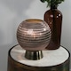 image 2 of Battery Powered Glass Lamp Grey | Gold
