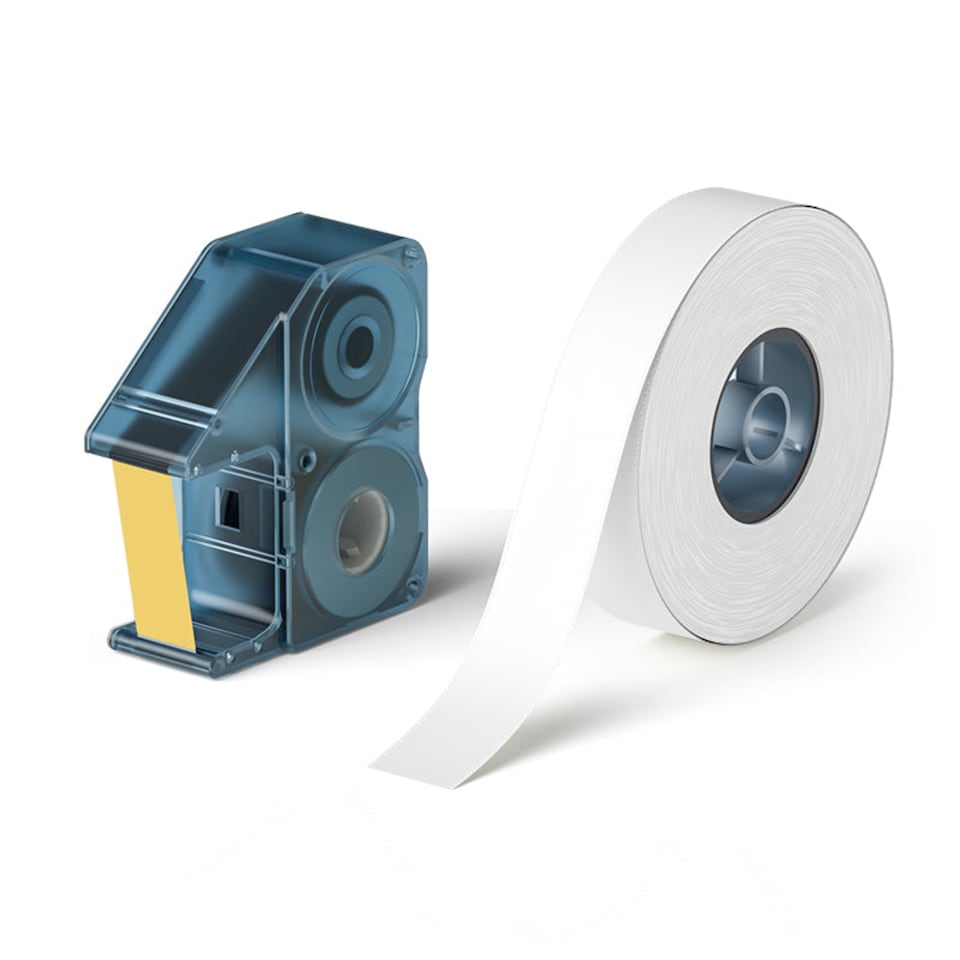 image 1 of NIIMBOT N1 Printable Satin Gift Ribbon 14mm x 5.1m Gold on White