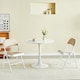 image 6 of Set of 2 Folding Dining Chairs Metal Frame Padded Seats