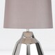 image 7 of First Choice Lighting Pair of Polished Chrome 39cm Touch Lamps with Grey Shades Chrome | Grey