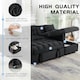 image 5 of Madrid Corner Chaise Lounge L Shape 3 Seater Sofa With With a Reversible Chaise & Pull Out Sofa Bed Black