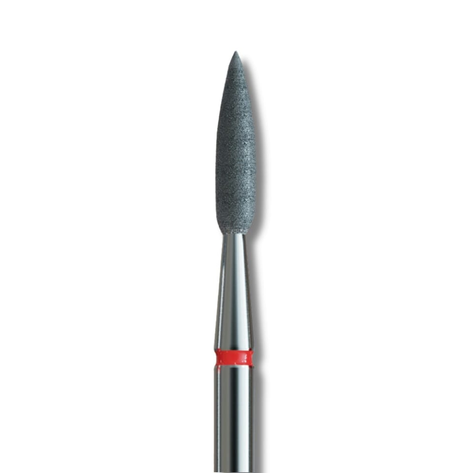 IQ Nails Diamond Nail Drill Bit Flame Shape Fine Grit 2.3mm for Detailed Manicure and Pedicure 243.514.023XL