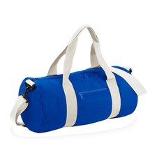 Bagbase Plain Varsity Barrel / Duffle Bag (20 Litres) - Bright Royal/off White - One Size