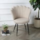 image 2 of FREYA Petal Chair Boucle Upholstered Fabric - Cream Cream | Boucle