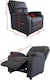 image 4 of Venus PU Leather Manual Recliner Chair with Plush Cushioning & Ergonomic Support - Brown