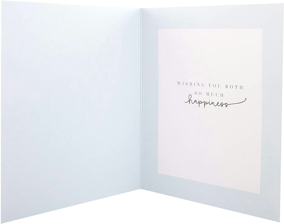 image 1 of Elegant Heart Design Open Beautiful Wedding Day Card
