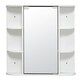 image 1 of Living and Home Wall Mount Bathroom Mirror Cabinet - White