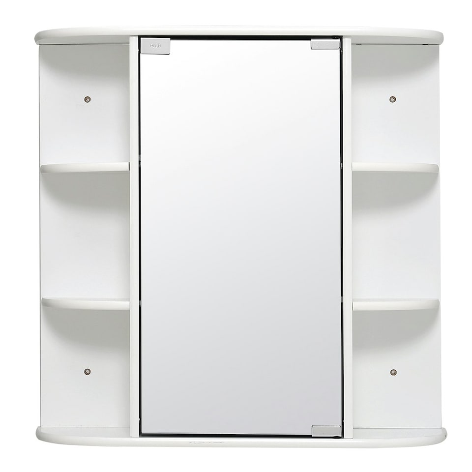 image 1 of Living and Home Wall Mount Bathroom Mirror Cabinet - White