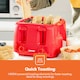 image 7 of GEEPAS 4 Slice Toaster 1400W, Red