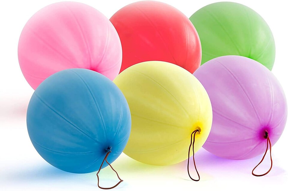 image 1 of Punch Balloons Multicolour for Party Gifts Stocking Fillers 10 pcs
