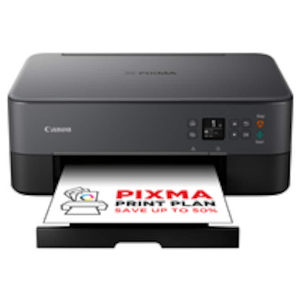 image 1 of Canon PIXMA TS5350i Wireless Colour 3-in-One Inkjet Photo Printer, Black, Colour, 2, 4800 x 1200 DPI, A4, 13 ppm, Duplex printing | Black | Yes | 215.9 x 676 mm