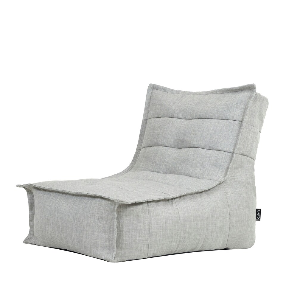 image 1 of icon Dolce Indoor Outdoor Bean Bag Lounger Grey Patio Chairs Grey