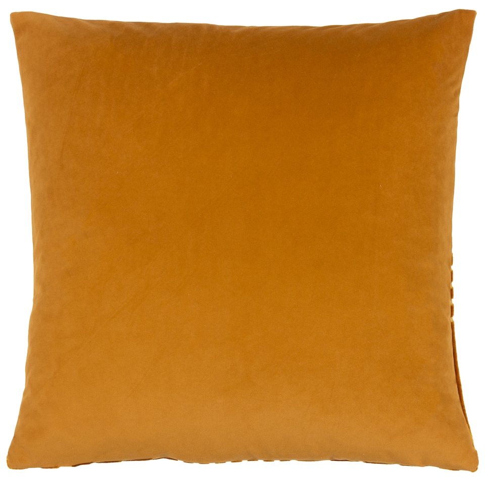 image 1 of Paoletti Evoke Cut Velvet Cushion | Gold | Gold | 45 x 45cm | 1
