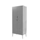 image 5 of Malmo 2 Door 2 Drawer Wardrobe with Scandi Legs Cupboard Hanging Rail 180cm | Multi | Ash Grey Grey | 1