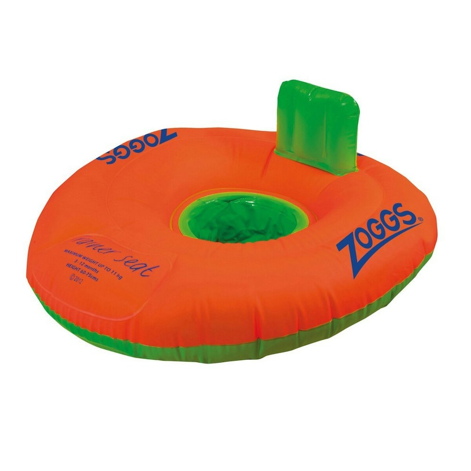 image 1 of Zoggs Childrens/Kids Inflatable Ring - Orange/Green - 0-12 Months