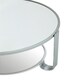 image 4 of Jolie Round Mirrored Top Silver Frame Table Silver