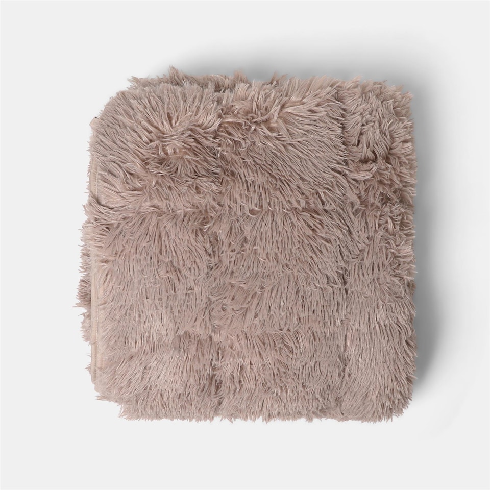 image 1 of OHS Fluffy Fleece Sensory Sleep Therapy 6kg Weighted Blanket 125 x 180 cm