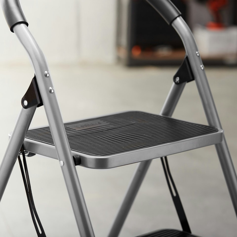 image 1 of VonHaus Premium 2 Step Ladder with Anti Slip Feet
