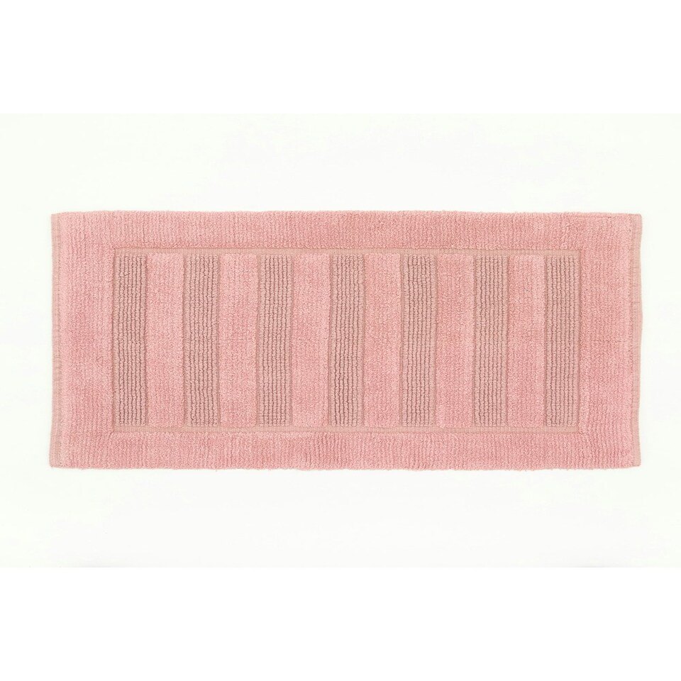 image 1 of Bliss Pima 100% Cotton Bath Mat 50x80cm – Ultra-Soft 1600GSM Luxury Bathroom Rug Pink | Blush | 50 x 80cm