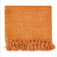 image 1 of Camilla Collection Chenille Throw in Burnt Orange (50" x 60") Orange | Orange