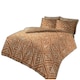 image 1 of VELVETIO Tiza Rust Complete Duvet Cover Set with Fitted Sheet Soft Polycotton Bedding Sets Orange | Rust | King