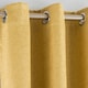 image 2 of Enhanced Living Vogue Ochre 46 x 72 inch (117x183cm) Eyelet Thermal Noise reducing Dim Out Curtains (PAIR) | Yellow | Ochre | 2