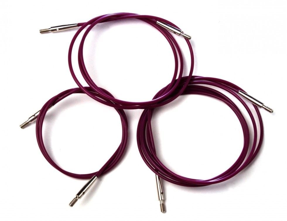 KnitPro CABLE 94CM PURPLE - Cable: Circular: Interchangeable: Purple: 94cm