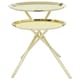 image 4 of Interiors by Premier Modern Side Table with Reflective Tops, Contemporary Side Table with Multiple Table Tops, Luxury Side Table Gold
