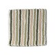 image 1 of Striped Chunky Bobble Shower Mat, Square Bath Mat - Green