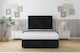 image 1 of Sloomy Texas Black Naples Divan Bed With Mattress No Drawers With 26" Strutted Headboard 3' Single | Black | Black | Single | 1