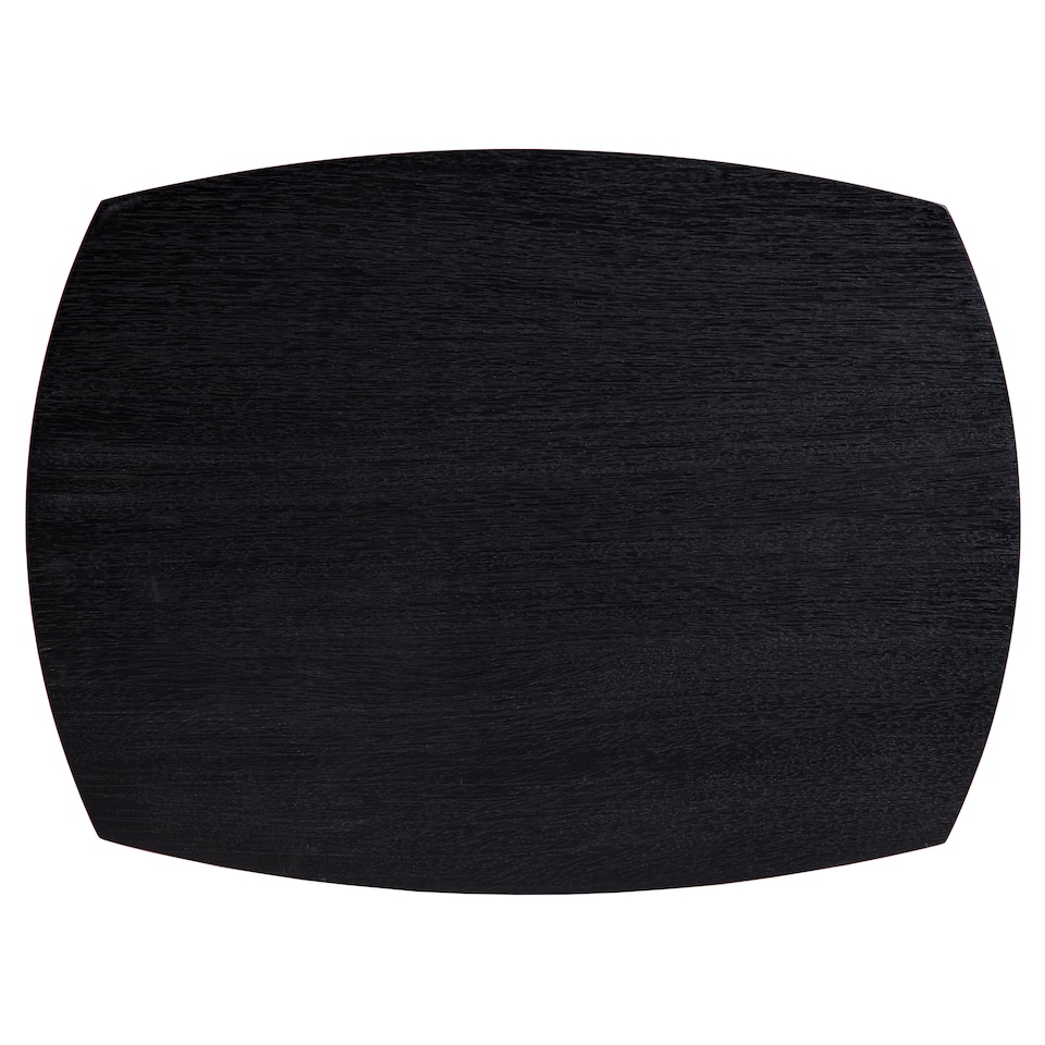 image 1 of Ellis C-Shaped Solid Mango Wood Sofa Side Table