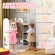 image 6 of AIYAPLAY Kids Clothes Rail with Storage Shelf, Boxes, Mirror | White