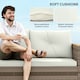 image 4 of Outsunny L Shaped Garden Conversation Chaise Lounge Furniture, Cream