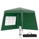 image 6 of Outsunny 2.4 x 2.4m UV50+ Pop Up Gazebo Canopy Tent with Carry Bag, Green