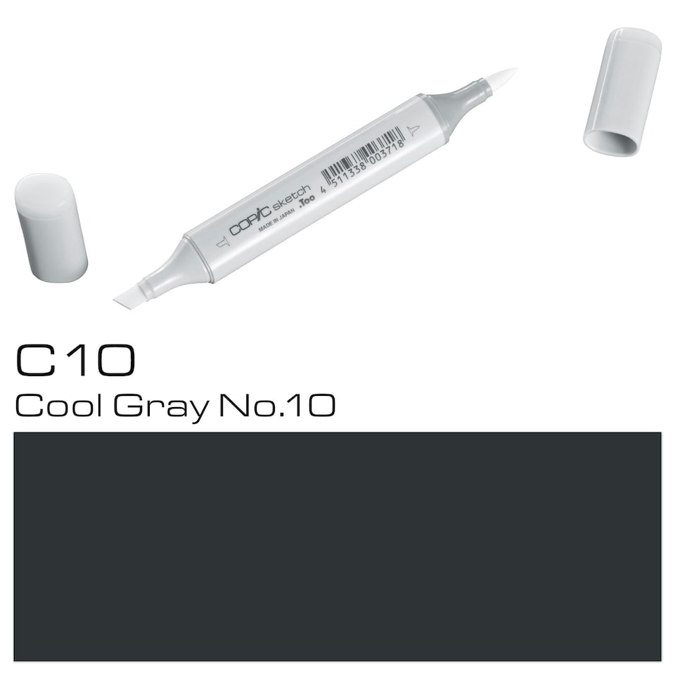 image 1 of Copic Sketch Marker, Cool Gray No.10, Single Pen