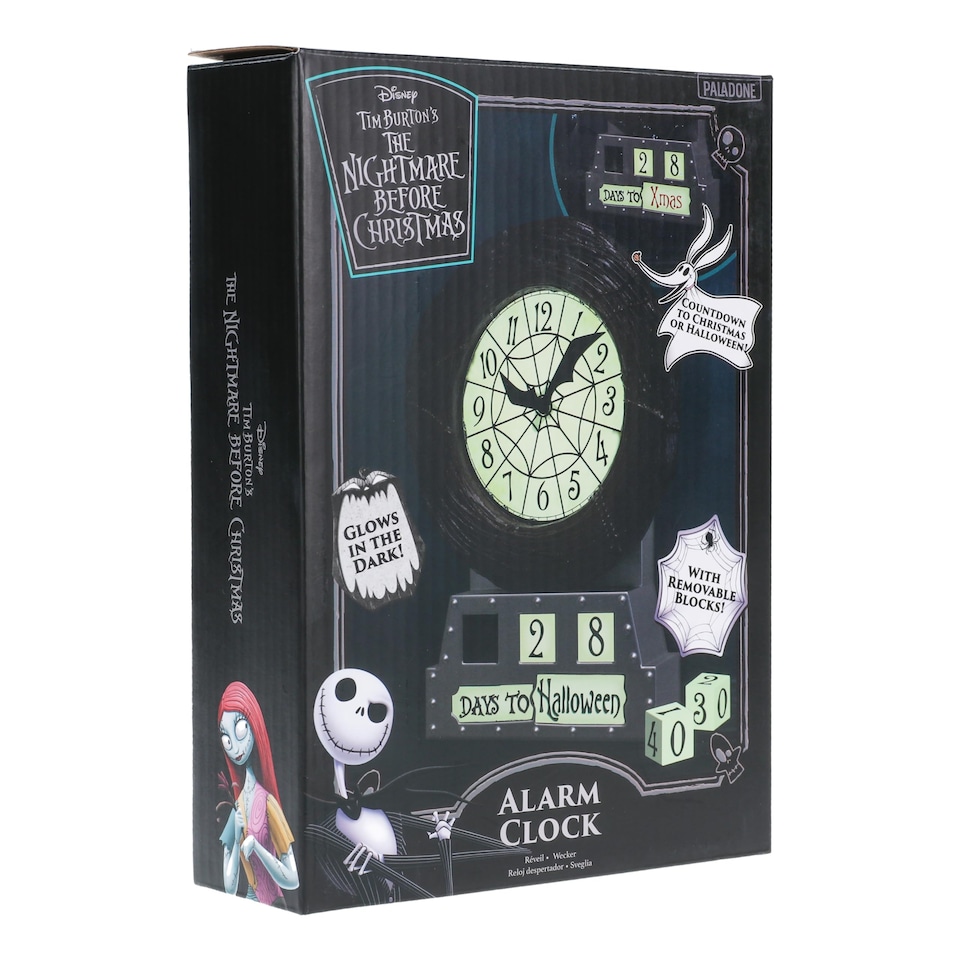image 1 of Nightmare Before Christmas Countdown Alarm Clock | Multi