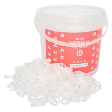 Imperial Riding Plain Horse Plaiting Bands - White - 400g