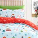 image 2 of Fusion Christmas Snowman Duvet Cover Set Duck Egg