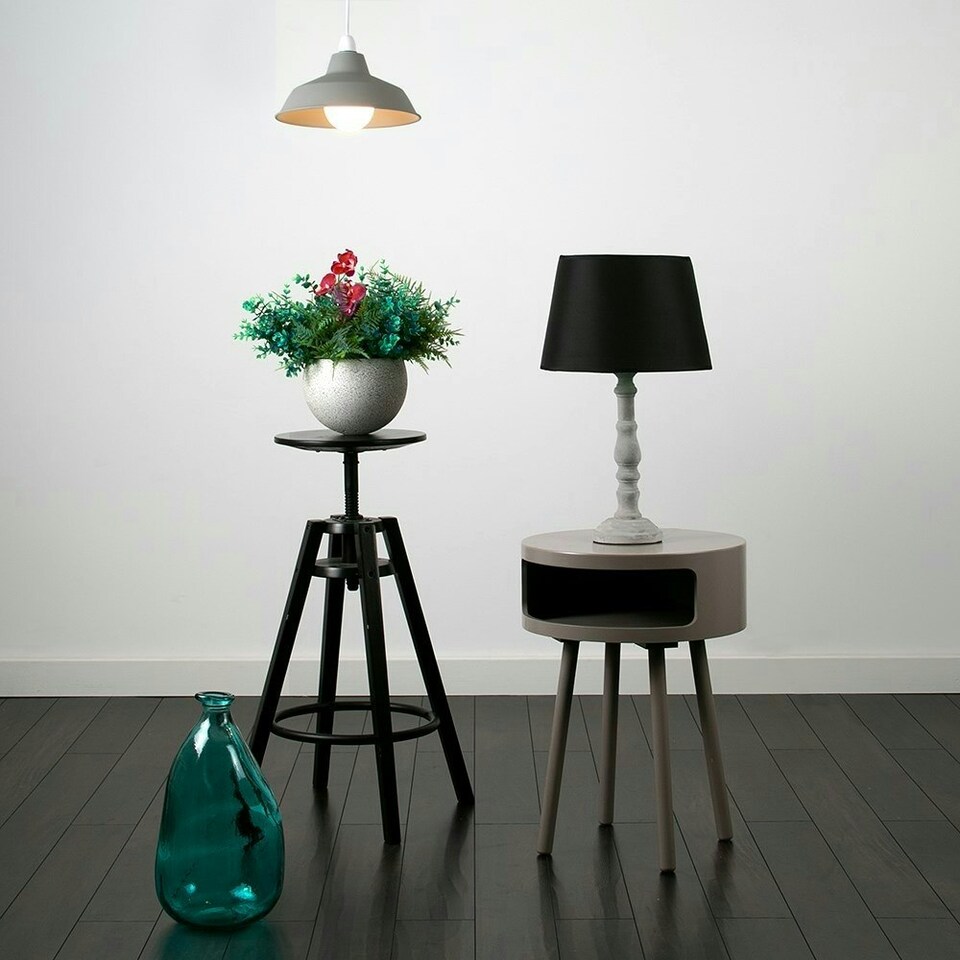 image 1 of ValueLights Retro Style Cement Stone Effect Metal Reflector Ceiling Pendant Light Shade