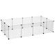 image 1 of PawHut DIY Pet Playpen Metal Wire Fence Guinea Pig Small Animals Cage 12 Panel
